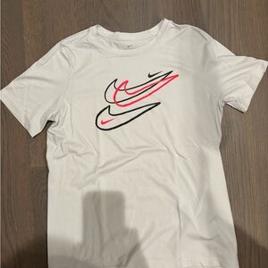 Nike Grey Tshirt with Swoosh Detail